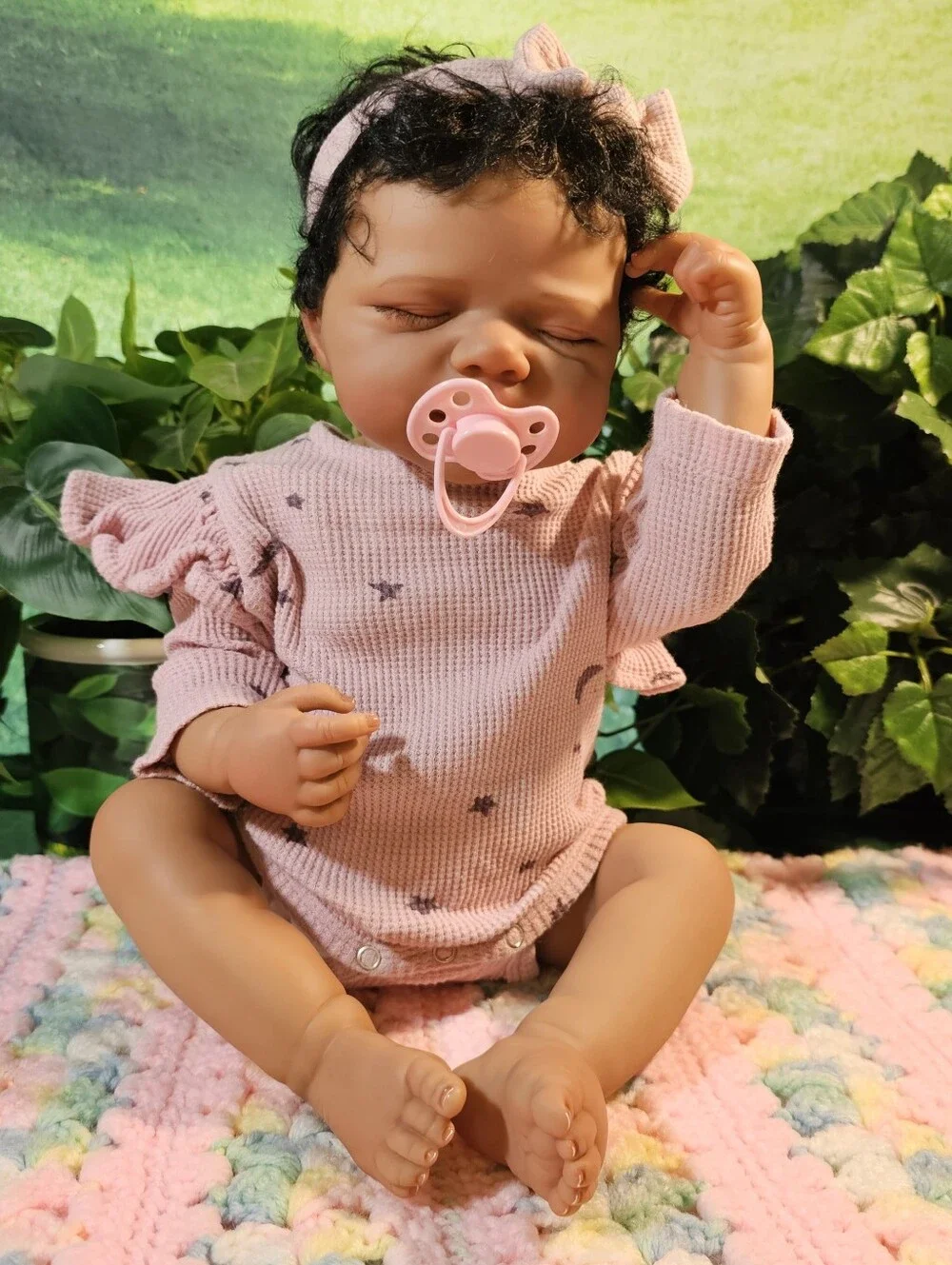 Pretty Reborn African-American Mixed Baby Doll New